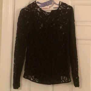 Black Lace Michael Michael Kors Top w/ Cami